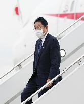 Japan PM Kishida arrives in New York