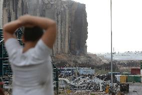 LEBANON-BEIRUT PORT-SILOS-COLLAPSE