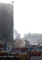 LEBANON-BEIRUT PORT-SILOS-COLLAPSE