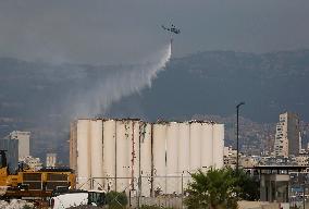 LEBANON-BEIRUT PORT-SILOS-COLLAPSE