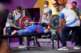 (SP)INDONESIA-SURAKARTA-ASEAN PARA GAMES 2022-POWER LIFTING