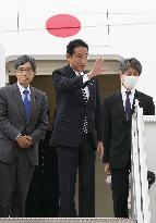 Japan PM Kishida leaves New York