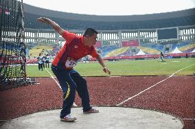 (SP)INDONESIA-SURAKARTA-ASEAN PARA GAMES 2022-ATHLETICS-DISCUS THROW