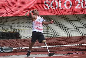 (SP)INDONESIA-SURAKARTA-ASEAN PARA GAMES 2022-ATHLETICS-DISCUS THROW