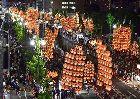Kanto Festival in northeastern Japan