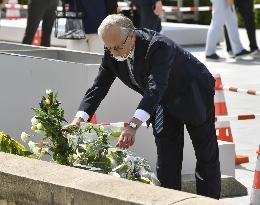 Russian Ambassador to Japan Mikhail Galuzin in Hiroshima