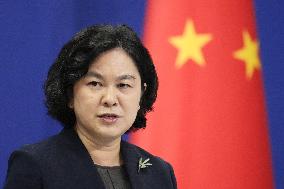 Chinese Foreign Ministry spokeswoman Hua