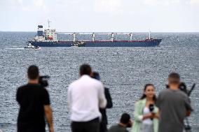 TÜRKIYE-ISTANBUL-BOSPHORUS STRAIT-GRAIN SHIP-INSPECTION