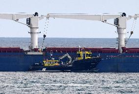 TÜRKIYE-ISTANBUL-BOSPHORUS STRAIT-GRAIN SHIP-INSPECTION