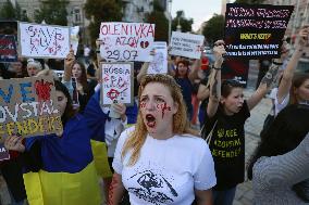 Protest against deaths of Ukrainian POWs