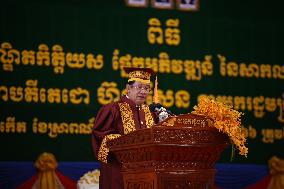 CAMBODIA-PHNOM PENH-PM HUN SEN-HONORARY DOCTORATE CONFERMENT CEREMONY