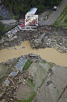 Aftermath of heavy rain in Japan