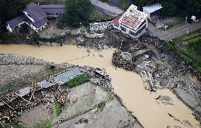 Aftermath of heavy rain in Japan