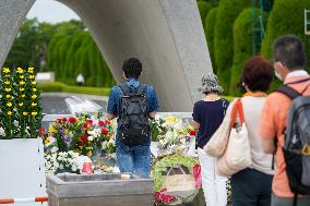 JAPAN-HIROSHIMA-ATOMIC BOMBING-77TH ANNIVERSARY-MEMORIAL