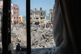 MIDEAST-GAZA CITY-MILITARY-TENSION