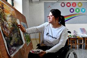 CHINA-SHANDONG-PEOPLE WITH DISABILITY-PAINTING (CN)