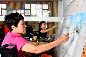 CHINA-SHANDONG-PEOPLE WITH DISABILITY-PAINTING (CN)