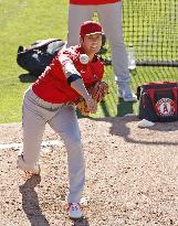 Baseball: Ohtani's preparation for pitching start