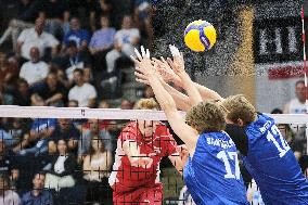 Men's European Championships volleyball qualifying match Finland vs Austria