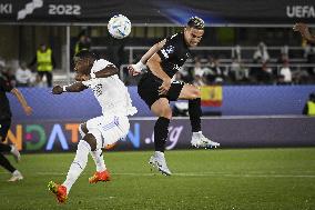 UEFA Super Cup football match Real Madrid vs Eintracht Frankfurt