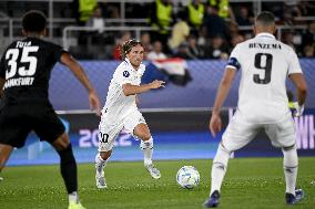 UEFA Super Cup football match Real Madrid vs Eintracht Frankfurt