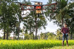 THAILAND-ROI ET-CHINA-MADE-AGRICULTURAL DRONES
