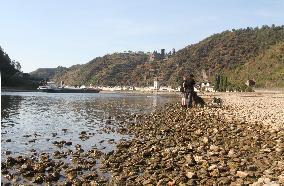 GERMANY-KAUB-RHINE RIVER-WATER LEVEL