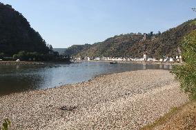 GERMANY-KAUB-RHINE RIVER-WATER LEVEL