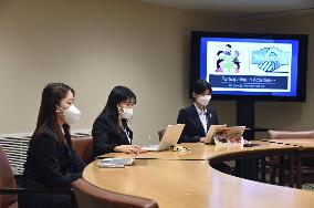 Japan students attend peace event at U.N. headquarters
