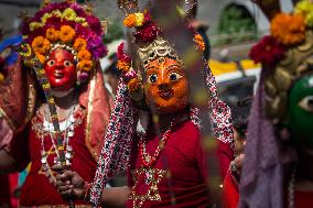 NEPAL-KATHMANDU-KHADGA JATRA-FESTIVAL