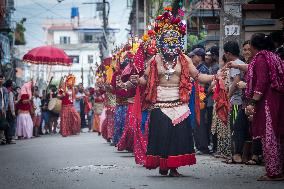 NEPAL-KATHMANDU-KHADGA JATRA-FESTIVAL