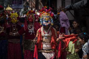 NEPAL-KATHMANDU-KHADGA JATRA-FESTIVAL