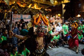 NEPAL-BHAKTAPUR-CULTURE-NIL BARAHI DANCE FESTIVAL