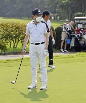 Japan PM Kishida plays golf during summer vacation