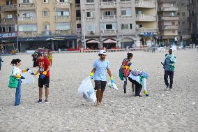 EGYPT-ALEXANDRIA-BEACH-CLEANUP CAMPAIGN