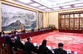 CHINA-BEIJING-LI ZHANSHU-TONGAN LEGISLATIVE ASSEMBLY SPEAKER-TALKS (CN)