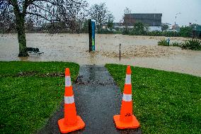 NEW ZEALAND-SOUTH ISLAND-FLOOD