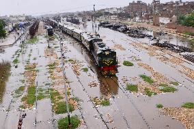 PAKISTAN-HYDERABAD-FLOODS