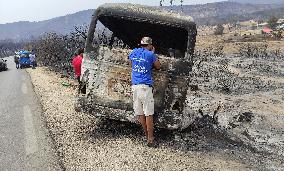 ALGERIA-EL TARF-FOREST FIRES-DEATH TOLL