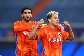 (SP)CHINA-JINAN-FOOTBALL-CSL-SHANDONG TAISHAN VS CHENGDU RONGCHENG (CN)