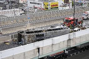Expressway accident in central Japan