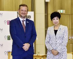 Tokyo Gov. Koike meets with IPC chief Parsons