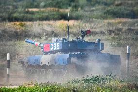 RUSSIA-MOSCOW-TANK BIATHLON-CHINESE TEAM