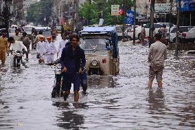 PAKISTAN-HYDERABAD-FLOODS