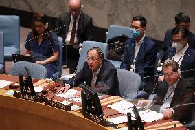UN-SECURITY COUNCIL-PALESTINIAN QUESTION-CHINESE ENVOY