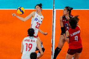 (SP)THE PHILIPPINES-PASIG CITY-VOLLEYBALL-AVC CUP-WOMEN-CHINA VS THAILAND