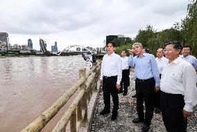 CHINA-GANSU-LI ZHANSHU-YELLOW RIVER-PROTECTION-INSPECTION (CN)