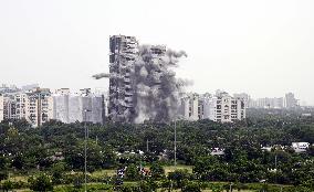 INDIA-NOIDA-TWIN TOWERS-DEMOLITION