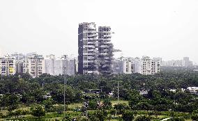 INDIA-NOIDA-TWIN TOWERS-DEMOLITION