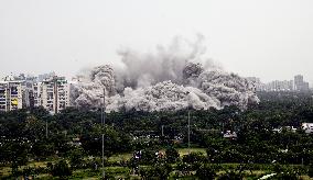 INDIA-NOIDA-TWIN TOWERS-DEMOLITION